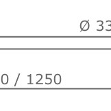 Duikelstang Antraciet - met 2 palen 125 cm