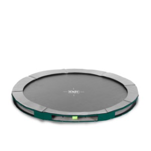 Trampoline EXIT 12 Elegant Inground SPORTS Ø366cm (12ft) - groen