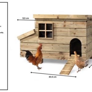 Kippenhok Bella Glorenza - diverse afmetingen