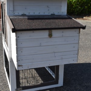 Kippenhok Prestige Small white met ren en legnest