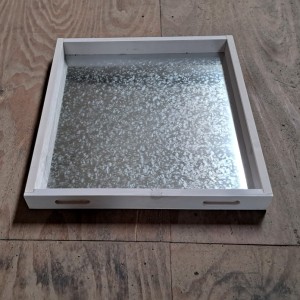 Schuiflade voor dierenhok wit 55x59x6cm