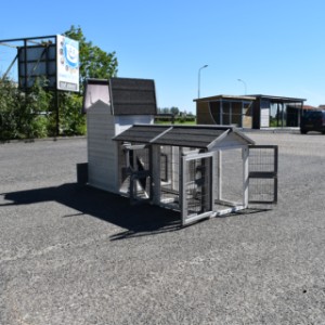 Het konijnenhok Double Small biedt veel uitbreidingsmogelijkheden