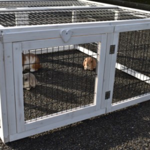 Konijnenren Multirun | de hartjes kunnen als slotje gebruikt worden