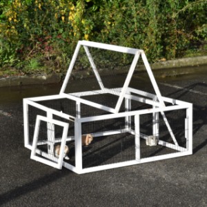 SHOWMODEL - konijnenren Multirun White 116x109x49cm