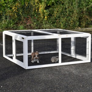 SHOWMODEL - konijnenren Multirun White 116x109x49cm