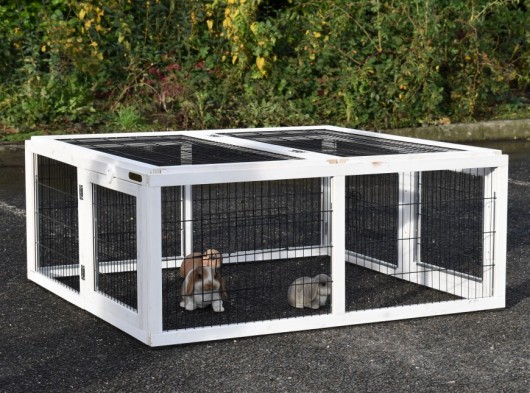 SHOWMODEL - konijnenren Multirun White 116x109x49cm