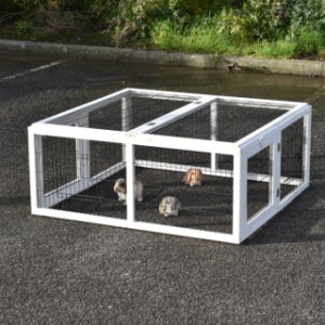 Konijnenren Multirun White is makkelijk te verplaatsen