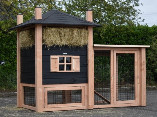 Kippenhok Hooiberg Sjors met overdekte ren 305x152x220cm