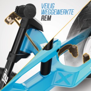 BERG Biky City Blue - veilig weggewerkte rem