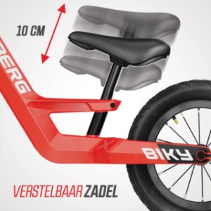 BERG Biky City Red  - verstelbaar zadel