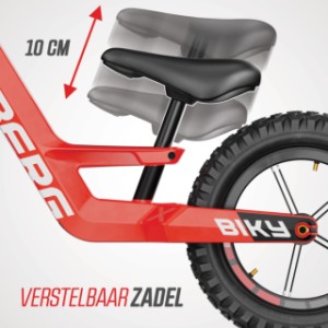 BERG Biky Cross Red - verstelbaar zadel