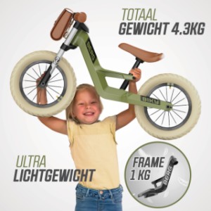 Loopfiets BERG Biky Retro Green - lichtgewicht