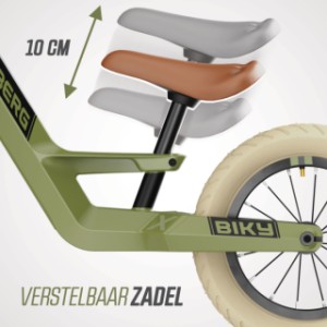Loopfiets BERG Biky Retro Green - verstelbaar zadel