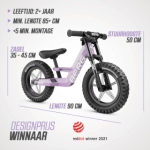 BERG Biky Cross Purple - handbrake