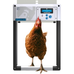 Chickenguard all-in-one automatische kippendeur opener, bedieningspaneel met timer + lichtsensor + deur