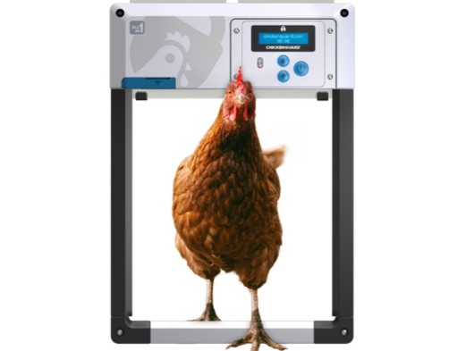 Chickenguard all-in-one automatische kippendeur opener, bedieningspaneel met timer + lichtsensor + deur