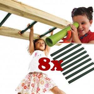 Monkey Bar 8 stuks met gratis telescoop! Ø3,2x40cm