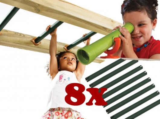 Monkey Bar 8 stuks met gratis telescoop! Ø3,2x40cm