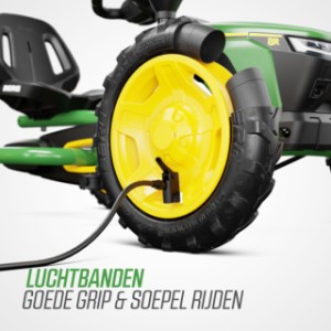 Skelter BERG Buddy John Deere - stevige luchtbanden
