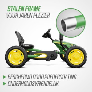 Skelter BERG Buddy John Deere - gepoedercoat frame