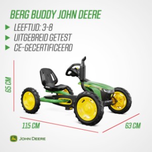Skelter BERG Buddy John Deere - afmetingen