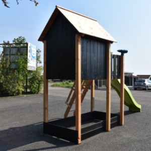 Speelhuis Dream 150 met glijbaan Chic douglas/zwart