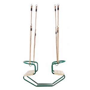 Duo-schommel Club Groen • met PP-touw 2 persoons face-to-face