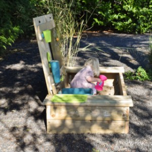 Zandbak Compact L Deluxe, creatief met zand en water!