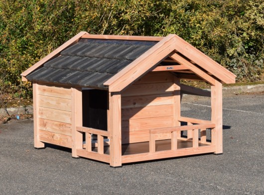 Hondenhok Reno geïsoleerd met veranda 170x140x123cm