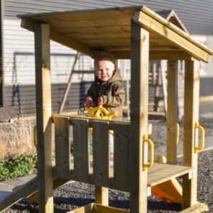 Kleine houten speeltoren Plan 60