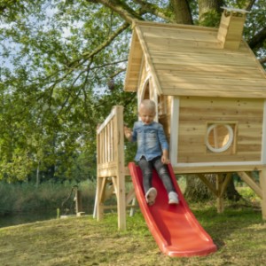 Speelhuisje Fantasia 300 groen met glijbaan EXIT