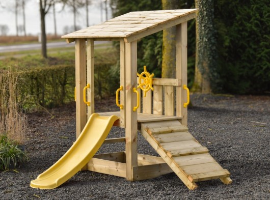 Speeltoren Plan 60 met glijbaan 189x165x176cm
