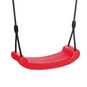 Schommelzitje kunststof Rood • met BR-touw • max. 70kg