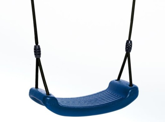 Schommelzitje kunststof Blauw - met kindvriendelijk BR-touw
