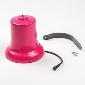 Speelgoed bel of klok Roze voor speelhuisje of speeltoestel