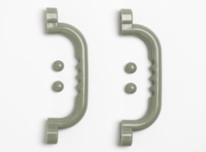 Handgrepenset antraciet • 2 stuks
