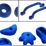 Afdekdoppen - handgrepen - klimstenen Blauw