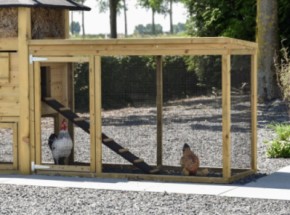 Overdekte aanbouwren Rosa 174x91x105cm
