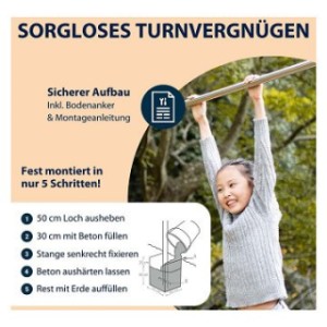 Duikelrek metaal Hudora dubbel Pro
