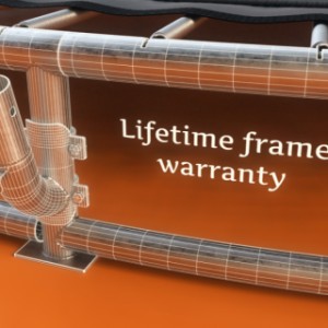 Avyna Pro-Line trampoline - levenslange garantie op het trampolineframe