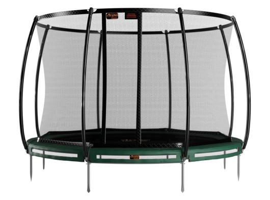 Trampoline Avyna Pro-Line 12 InGround Groen - met veiligheidsnet Ø365cm