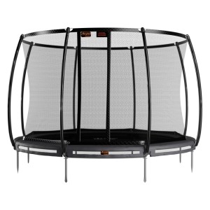 Trampoline Avyna Pro-Line 12 InGround Grijs - met veiligheidsnet Ø365cm