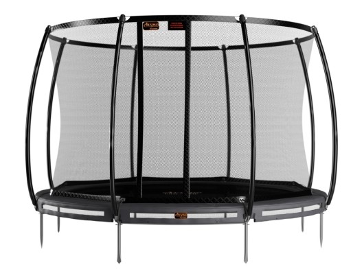 Trampoline Avyna Pro-Line 14 InGround Grijs - met veiligheidsnet Ø430cm