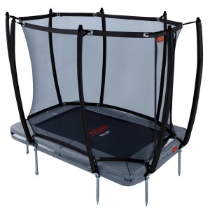 Trampoline Avyna Pro-Line 213 InGround Grijs - met veiligheidsnet 275x190cm