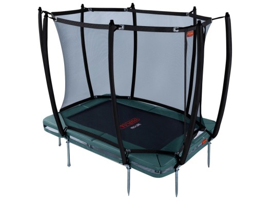 Trampoline Avyna Pro-Line 213 InGround Groen - met veiligheidsnet 275x190cm