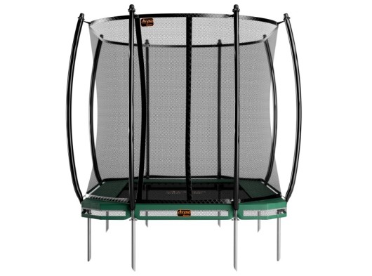 Trampoline Avyna Pro-Line 223 InGround Groen - met veiligheidsnet 305x225cm