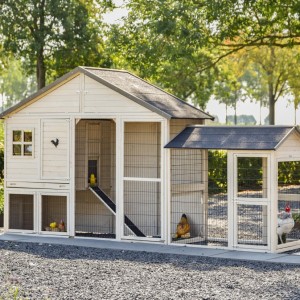 Kippenhok Holiday Large met ren 366x100x195cm