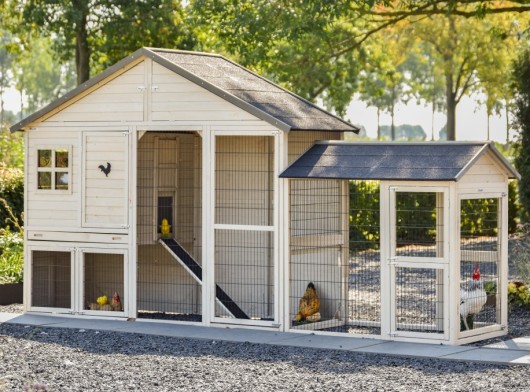 Kippenhok Holiday Large met ren 366x100x195cm