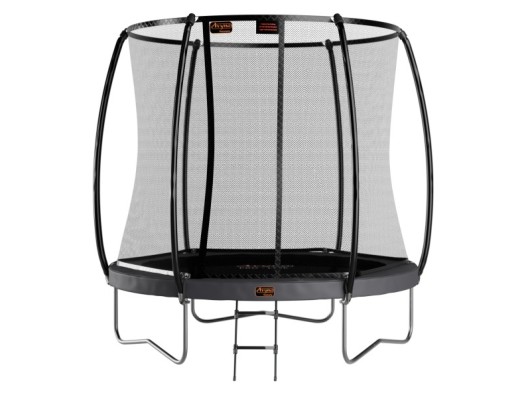 Avyna Pro-Line 8 trampoline met net en trapje Grijs Ø245cm
