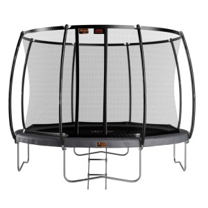 Trampoline Avyna Pro-Line 14 Grijs - met veiligheidsnet en trapje - Ø430cm